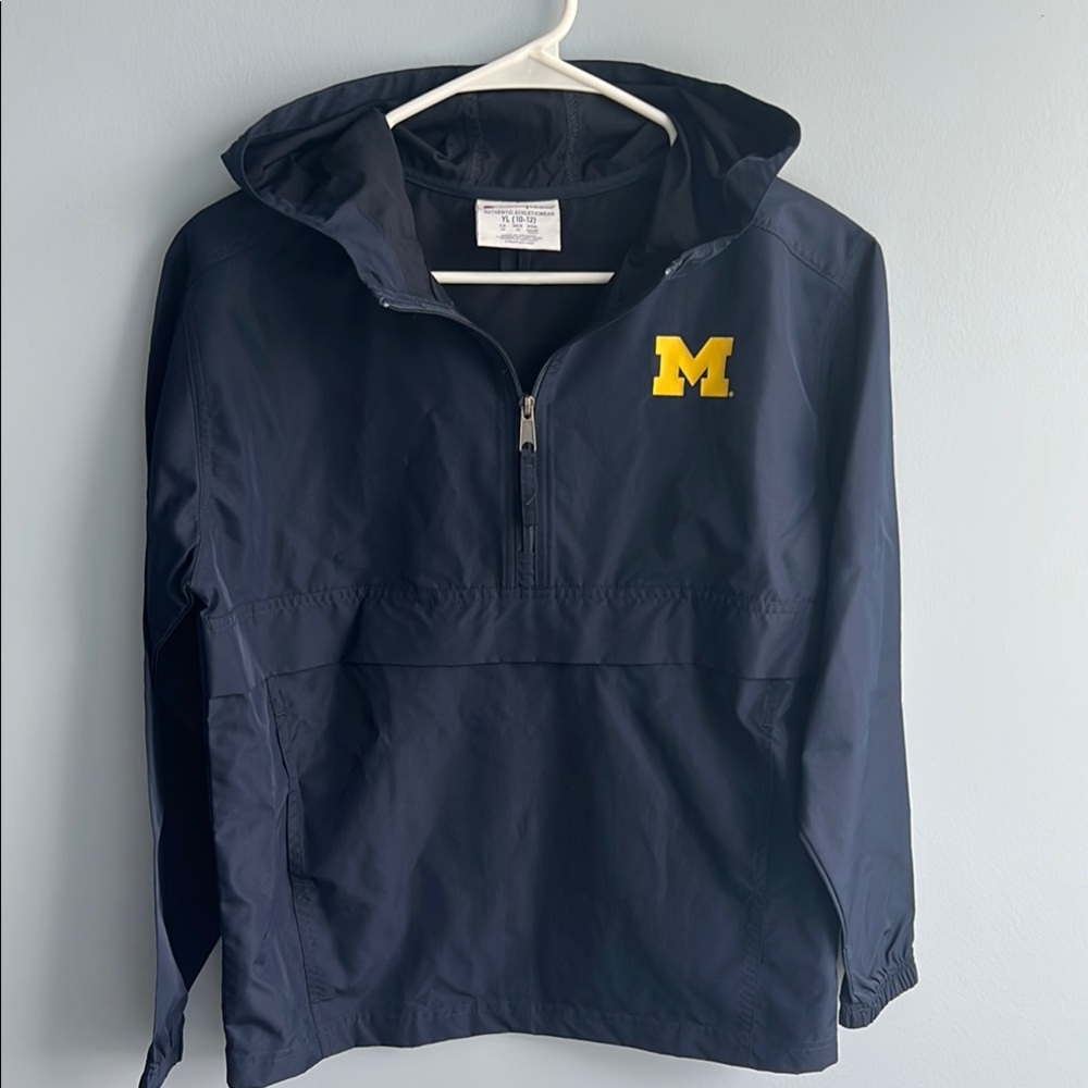 Champion Kids Jacket - Navy Blue with Yellow Logo